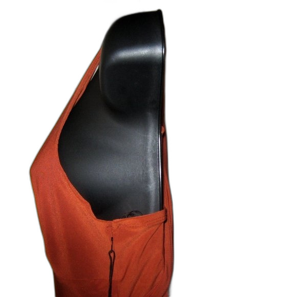 Haute Monde Small Cognac Belted Sleeveless Jumpsuit NWT - Picture 14 of 16